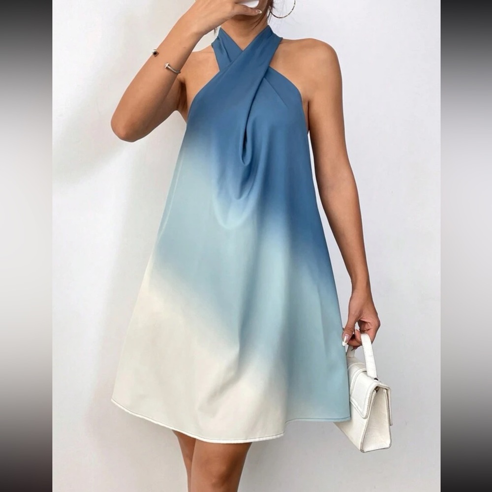 Boho Ombre halter dress